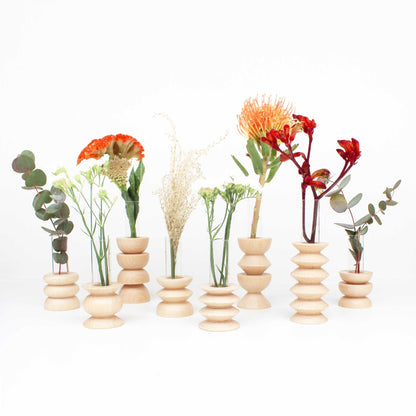 Totem Wooden Vase - Short Nº 3